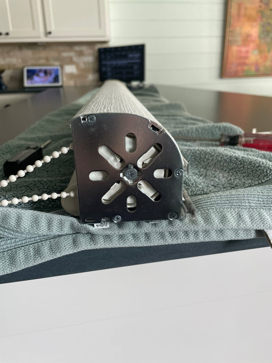 Retrofit with our 1.25in, motor adapting it to the Hunter Douglas Designer roller shade