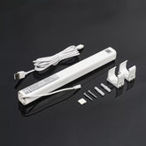 12V Lithium Ion Rechargeable Pack Wand - Power and Charge Blinds, Shades Curtains - 2600mAh, Output 5V 1A, Easy to Install - Includes Wall Mounting Clips,Type-C Cable