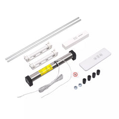 محرك الستائر الكهربائية AM24 مع تحكم RF، قدرة 24V للستائر المطبقة، الستائر الجفنونية، والستائر المصنوعة من سبائك الألومنيوم