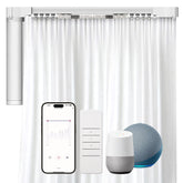Automatic Curtain Opener,Motorized Curtain Track,Smart Curtain Rods With Remote,Automated Window Treatments Work With Alexa,GoogleAssistant