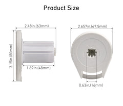 استبدال قابض ظل رولرهاوس R16 لأسطوانة بقطر 1.5 بوصة (38 مم)