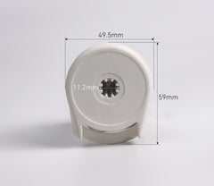 Kit de repuestos para persianas enrollables para tubo de 1,5" (38 mm), accesorio para persianas enrollables con embrague R8, soporte de metal y tapón de clavija