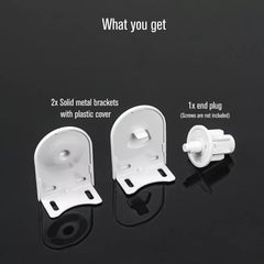 Soporte para persianas enrollables motorizadas para tubo de 32 mm