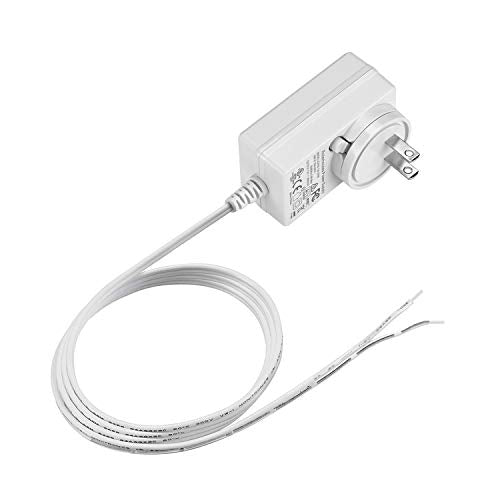 Rollerhouse  DC 12V/24V Plug-in Transformer DC Wall Adapte,White.