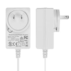 Rollerhouse  DC 12V/24V Plug-in Transformer DC Wall Adapte,White.
