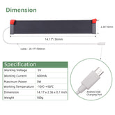 Solar Panels Charger 5 Volt Type-C for Window Shade,Smart Doorbell,Solar LED,Phone Charger.