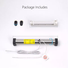 محرك الستائر الكهربائية AM24 مع تحكم RF، قدرة 24V للستائر المطبقة، الستائر الجفنونية، والستائر المصنوعة من سبائك الألومنيوم