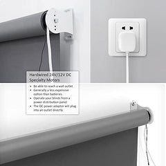 12V Hardwired with Remote Blinds Motor Kit Retrofit 38mm Tube.