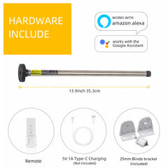 AM15-03/35-ES-E Rollomotor für 17 mm/25 mm/28 mm motorisierte Rollorohre, funktioniert mit Mini Smart Blinds