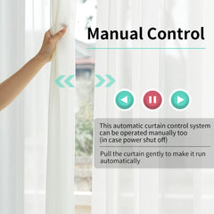 Moteur de Rideau Électrique Zigbee Intelligent, Volet Intelligent Compatible avec Commande Vocale Alexa Google Assistant SmartThings 22,5CM