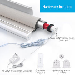 EY2512 DC12V Tubular Motor Electric Blind Motor Remote Control.