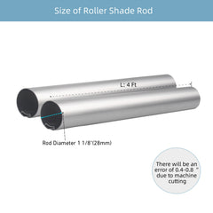 Roller Shades Tube,1-1/8" (28mm) Aluminum Tube,Roller Blinds Tube - 1 PCS