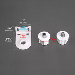 Acoplador de Embreagem para Estores de Rolo Para Tubo de 38mm, Duas Cortinas Combinadas em Conjunto, Conector de Estores de Rolo