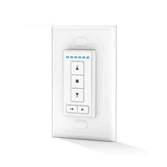 6 Channel AC135-06 RF Wireless Wall Switch, Radio Wall Type Emitter, White.