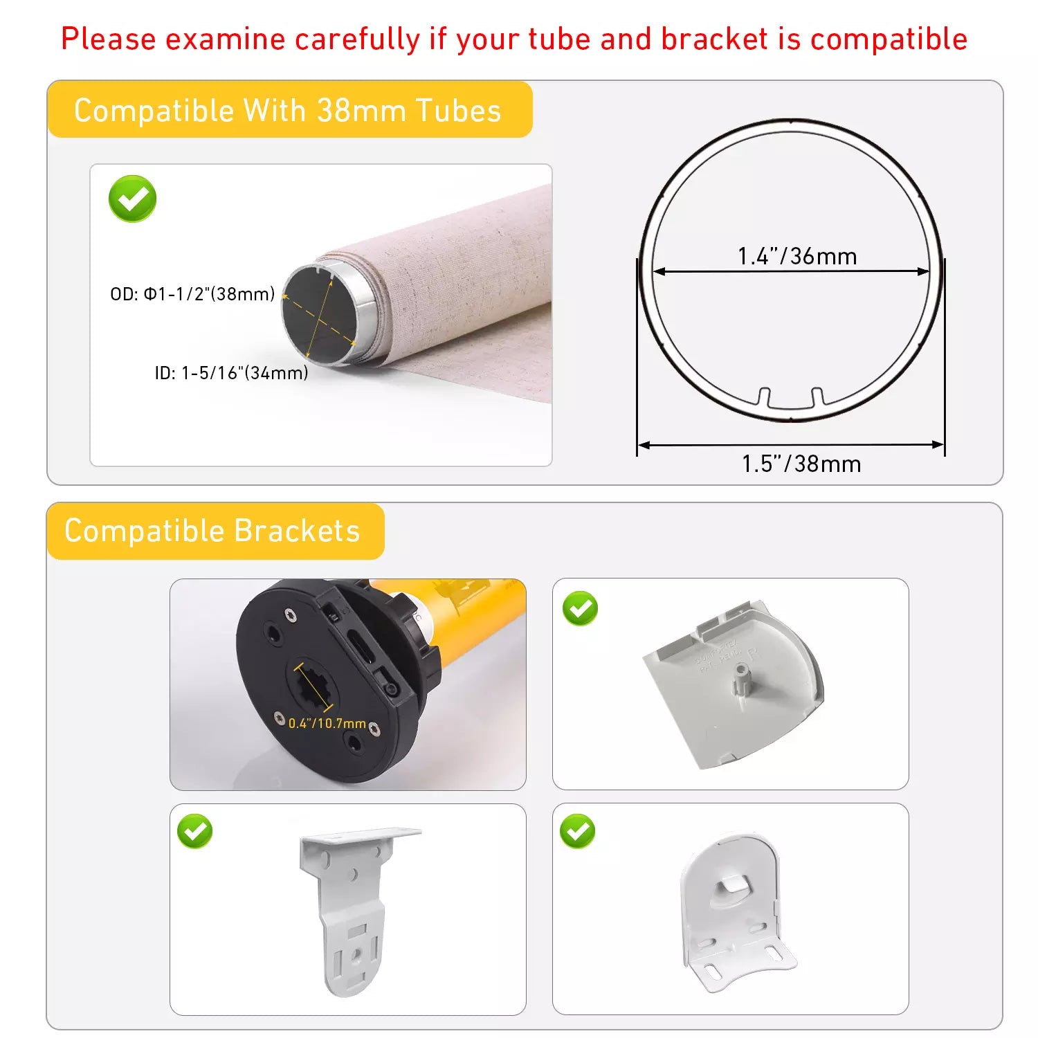 Zigbee Blinds Motor For 38mm Shade Tube