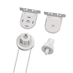 38mmローラーブラインドクラッチ付きメタルブラケット＆ビーズチェーン、ローラーシェードクラッチ、1 1/2インチ（38mm）用エンドプラグ