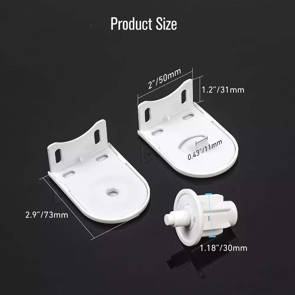 モーター駆動ロールブラインド用32mmパイプブラケット