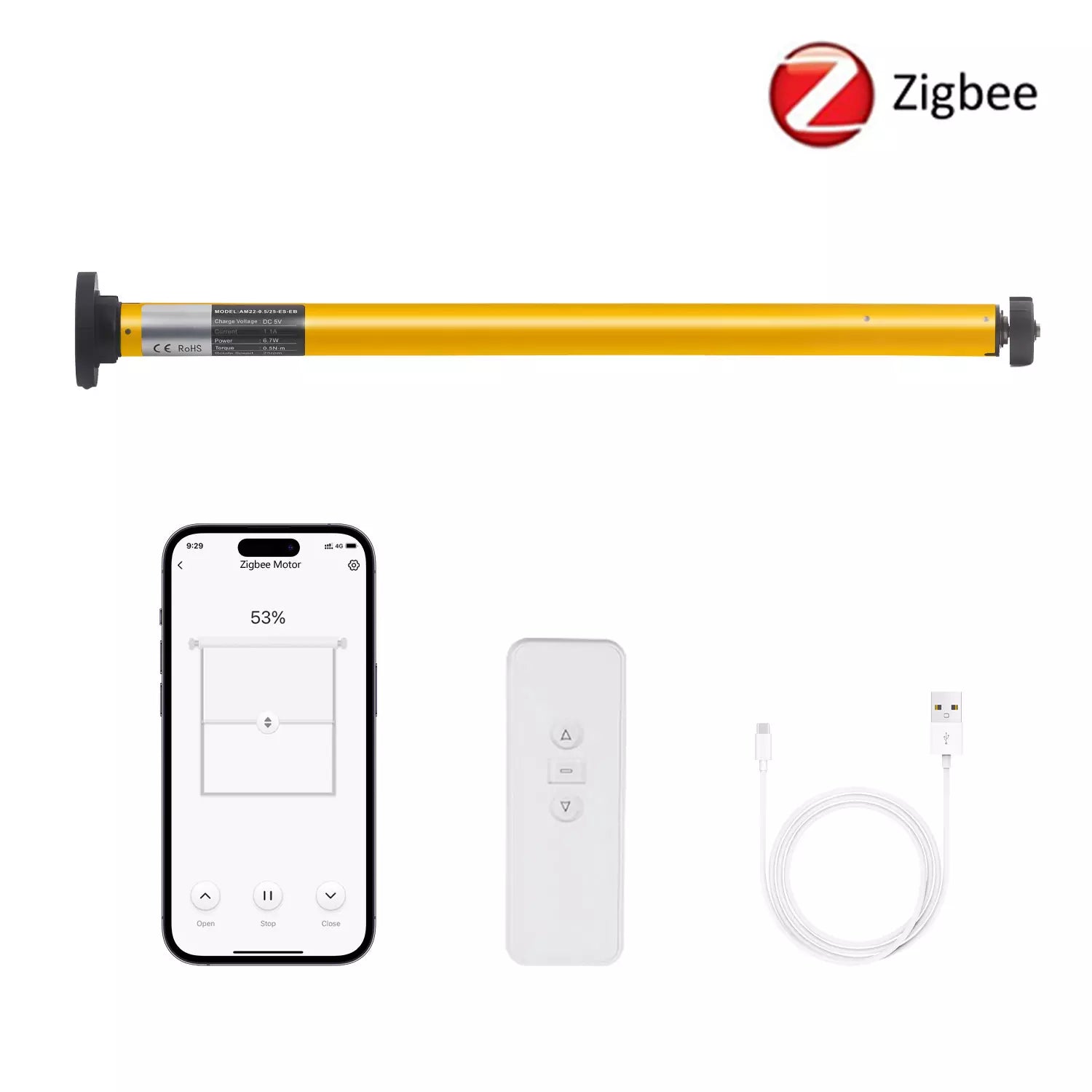 A-OK Motor AM22-0.7/25-ES-EB tubular motor kit