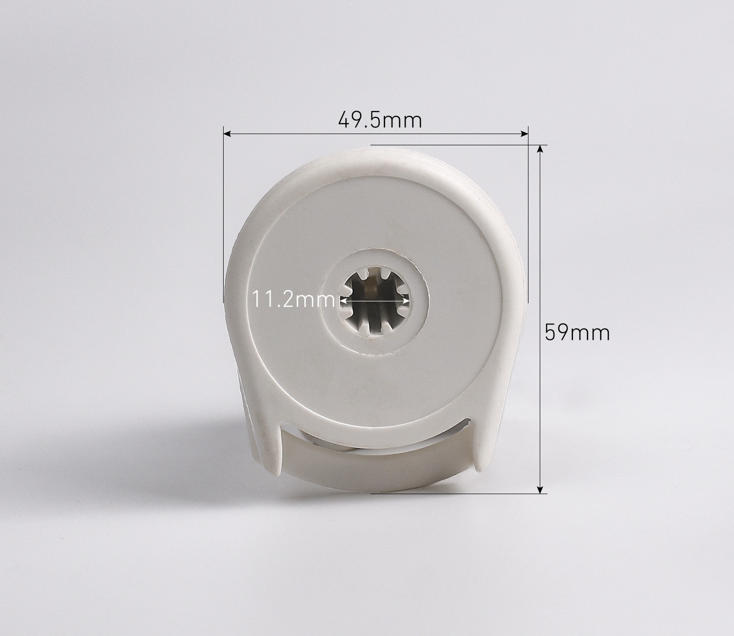 ローラーブラインド交換用パーツキット 1.5インチ(38mm)チューブ用、R8クラッチ付きローラーシェード取り付けキット、金属製ブラケット＆ピンプラグ付き