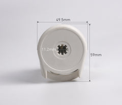 ローラーブラインド交換用パーツキット 1.5インチ(38mm)チューブ用、R8クラッチ付きローラーシェード取り付けキット、金属製ブラケット＆ピンプラグ付き