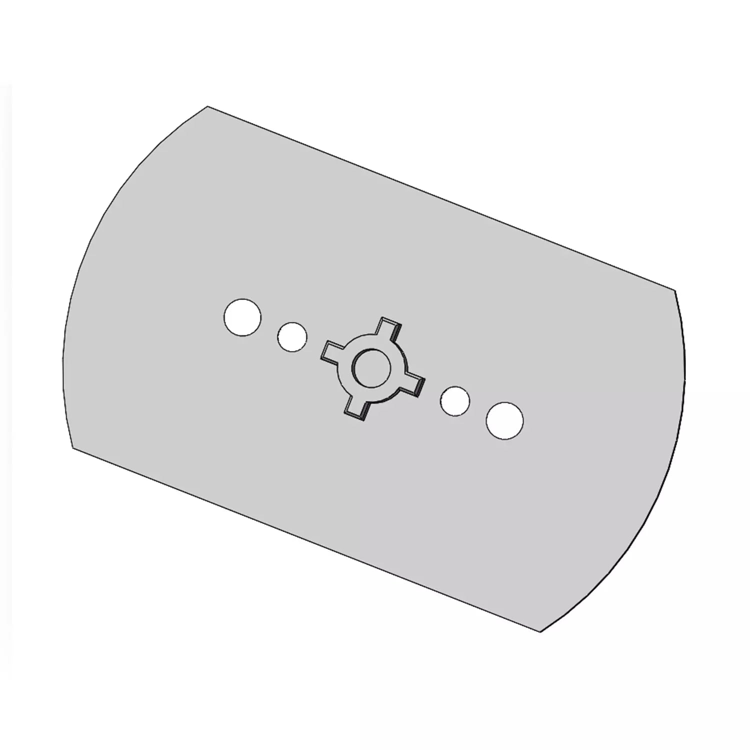 Roller Blind Bracket Adapter Plates Big, Spacing 49mm Mounting Plates for Electric Blind Motor