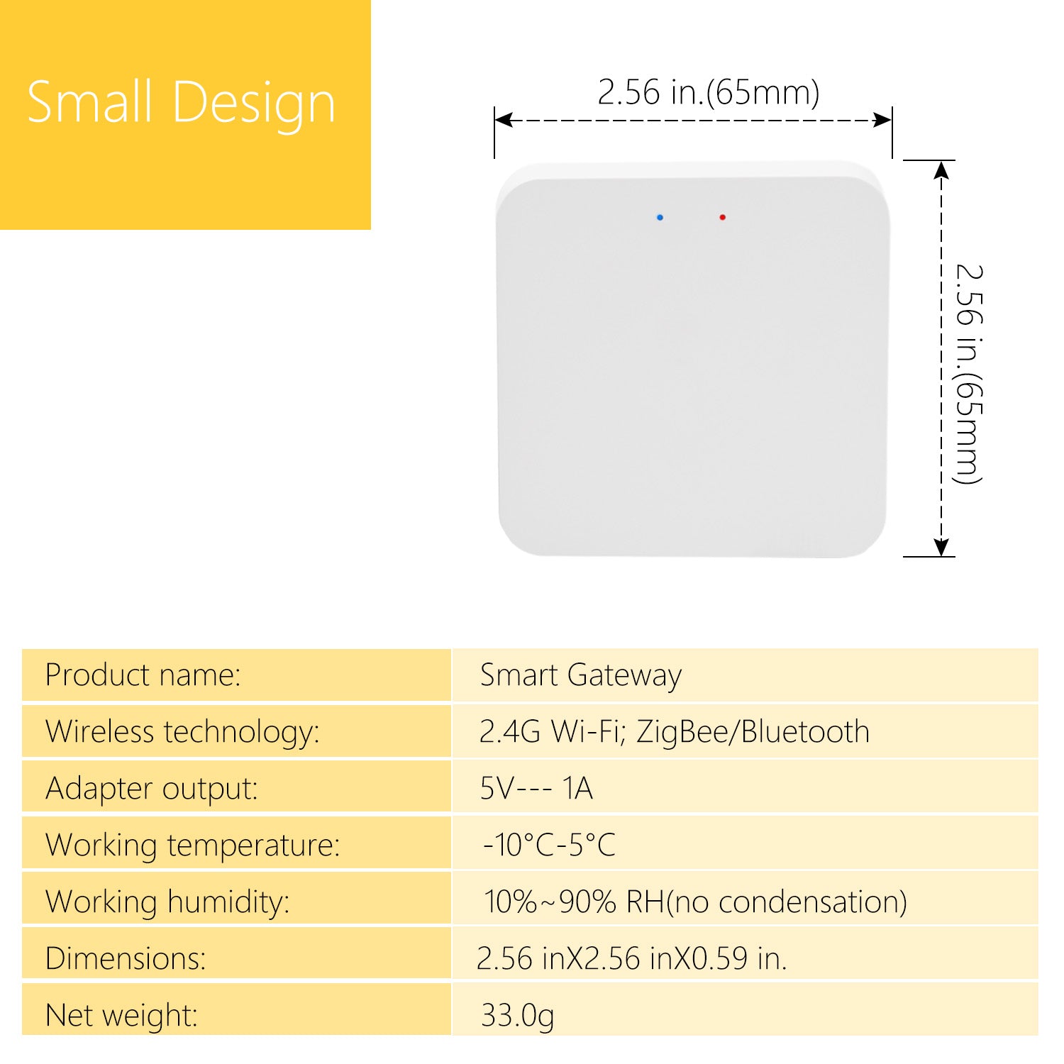 Smart Hub Gateway,Work with All Tuya ZigBee and Bluetooth Smart Products.
