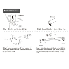 AM25 Blinds Motor: Rechargeable Battery Motor kit.