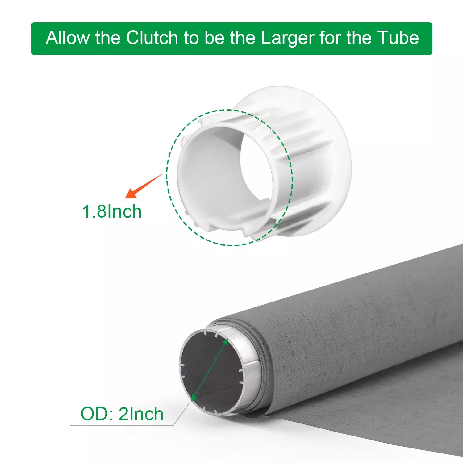 Adapter R49 To R24 Rollease Roller Shade Clutch Adapter for R16, R24, SL20 & Galaxy Clutc ...