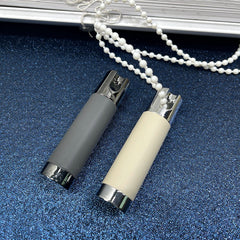 Curtain Pull Cord Beaded Chain - Weighted Leather Pendant for Blinds, Roller Shades & Roman Shades 2pcs