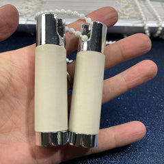 Curtain Pull Cord Beaded Chain - Weighted Leather Pendant for Blinds, Roller Shades & Roman Shades 2pcs