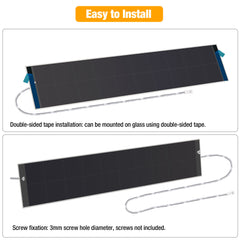 12V/6W Solar Panel for Electric Roller Shutters，Pergola Screen，Motorized Blinds, LED, Ring Camera. Max 16.8V Solar Charger, JST, DC5.5*2.1, DC3.5*1.35 Port